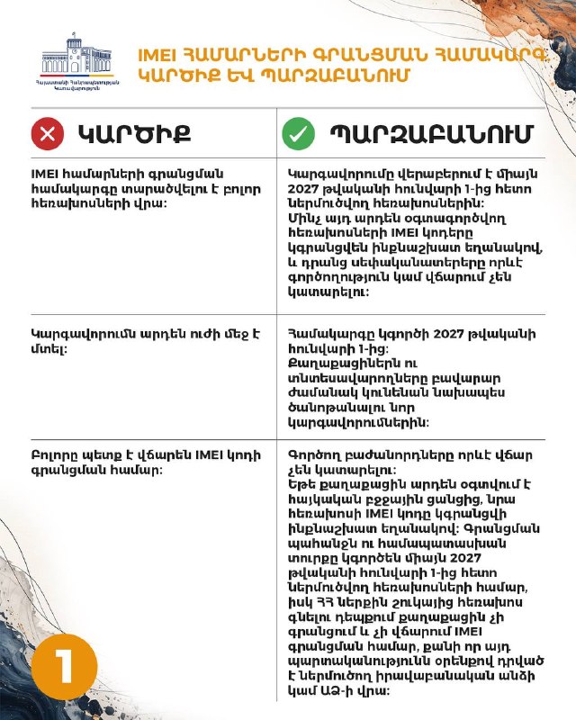 В Армении введут регистрацию IMEI-номеров: что изменится для жителей Абовяна и Котайка