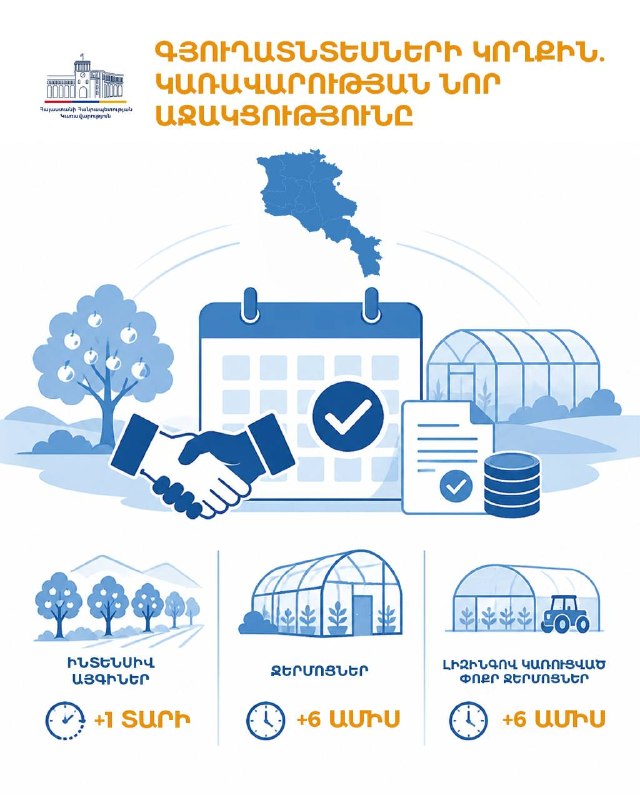 Правительство Армении продлило льготные периоды по кредитам для садоводов и тепличников Абовяна и Котайка
