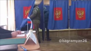 Видео с вбросом бюллетеней на избирательном участке в Абовяне, Котайк