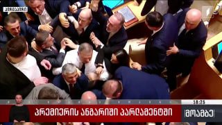 Массовая драка в парламенте Грузии: оппозиция обвинила премьера Кобахидзе в подчинении Иванишвили
