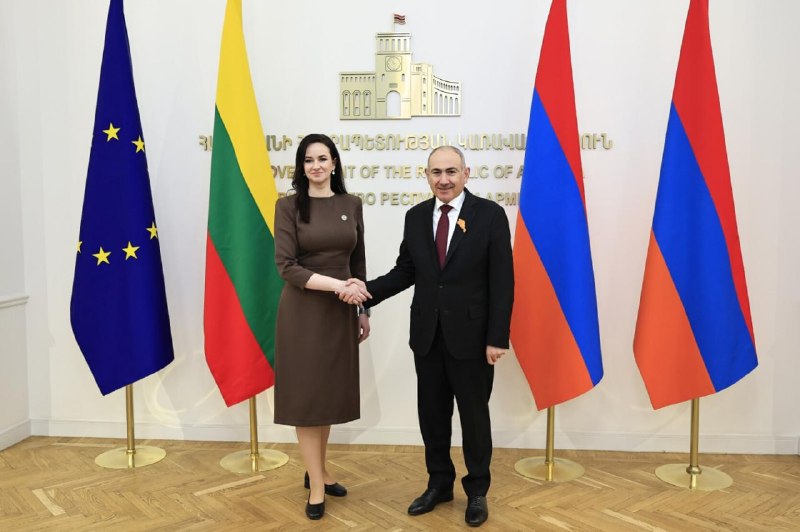Премьер-министр Литвы Инга Ругинене поздравила Никола Пашиняна с победой на выборах в Армении