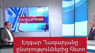 Эдгар Казарян до и после выборов в Абовяне, Котайк