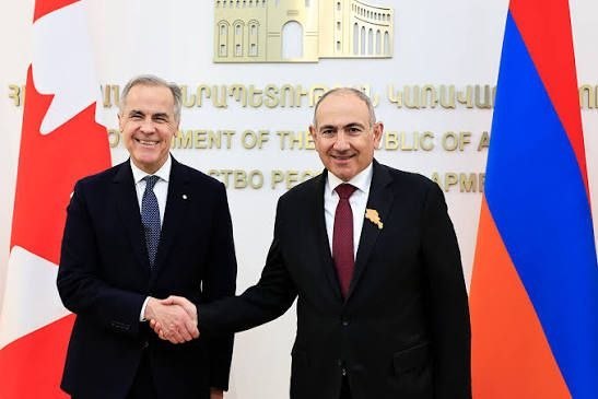 Никол Пашинян поздравил премьер-министра Канады Марка Карни с Днём Канады