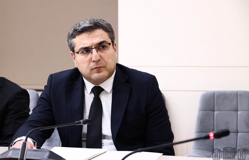 Заместитель министра внутренних дел Армен Мкртчян на заседании НС РА, Абовян